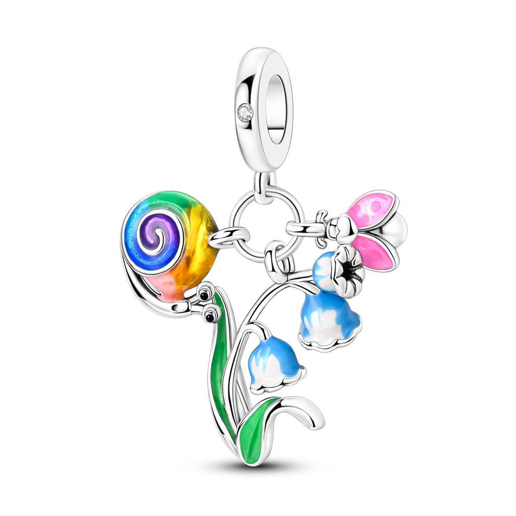 Copper Plated Newest Magic Cube Valentines Day Rose Charm Bead Charms Bead Charms Compatible With Authentic Bangle Bracelets Pendants Charm Fine Jewe
