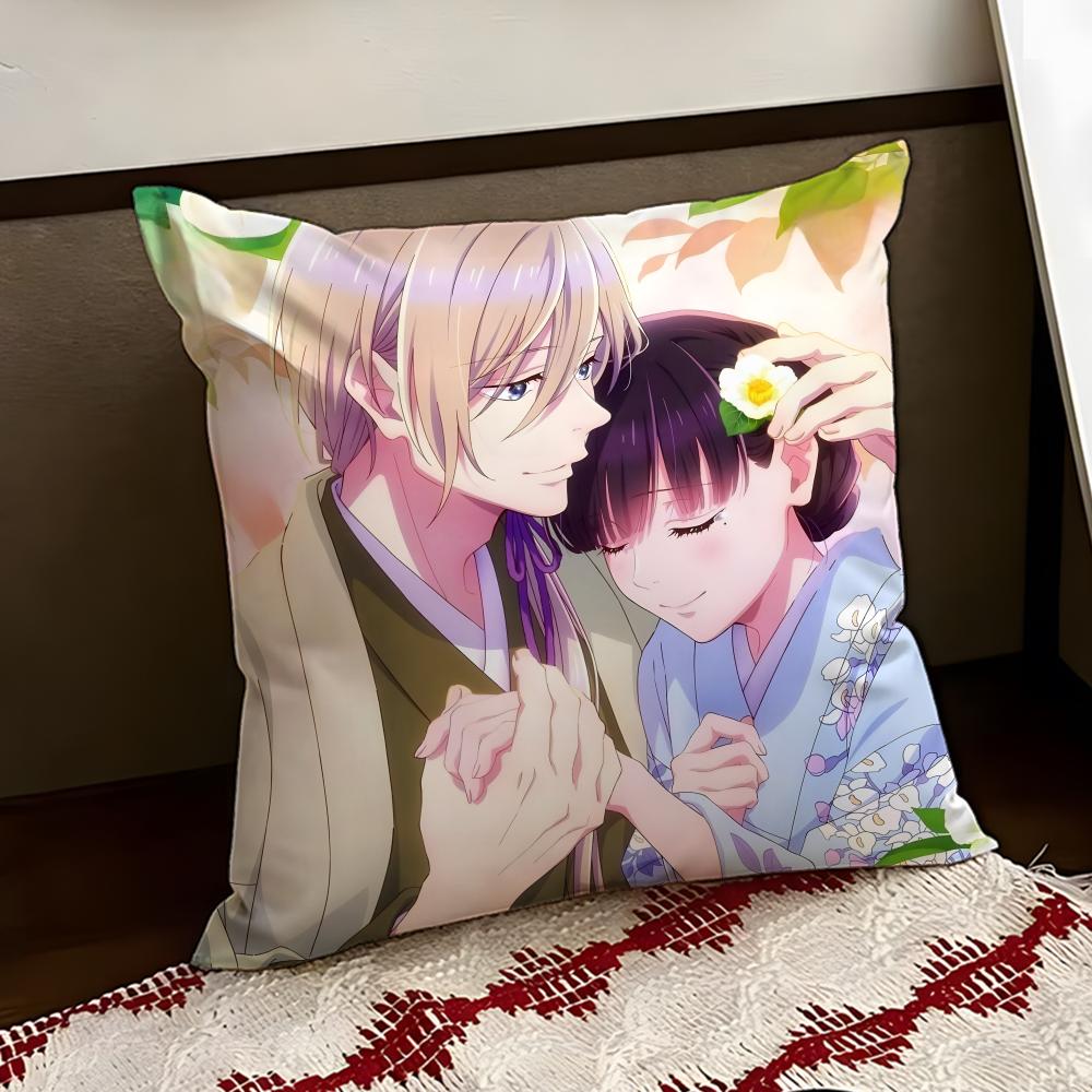 Anime My HHappy MMarriage Cushion Cover Reversible Soft Durable Pillow Cover Home Car MultiScene Use for Daily Comfort