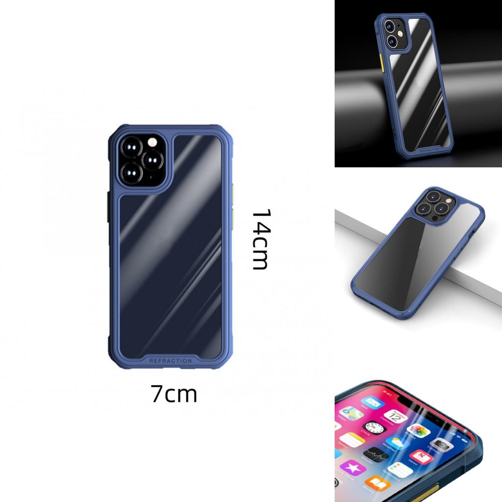 Iphone14 Transparent Pc Soft Edge Case Shockproof And Stylish Compatible With Multiple Models