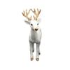 Realistic Reindeer Figures Christmas Decorations Plush Deer Model Collectible Table Desk Ornaments Home Decors Gift