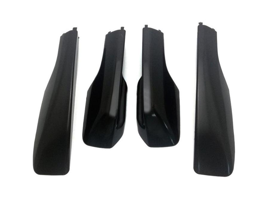 Dla 2001-2005 Toyota RAV4 4 szt. Pokrywa bagażnika dachowego boczna szyna zaślepka czarny ABS