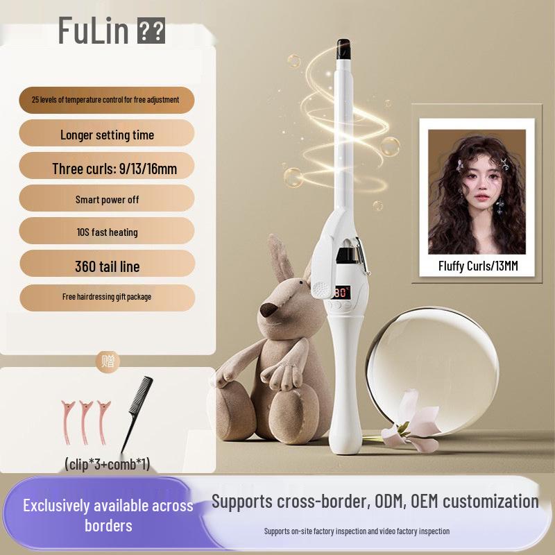 

Woolen 9mm Curling Iron for Fluffy, Long-Lasting Teddy Curls 9MM LCD Screen