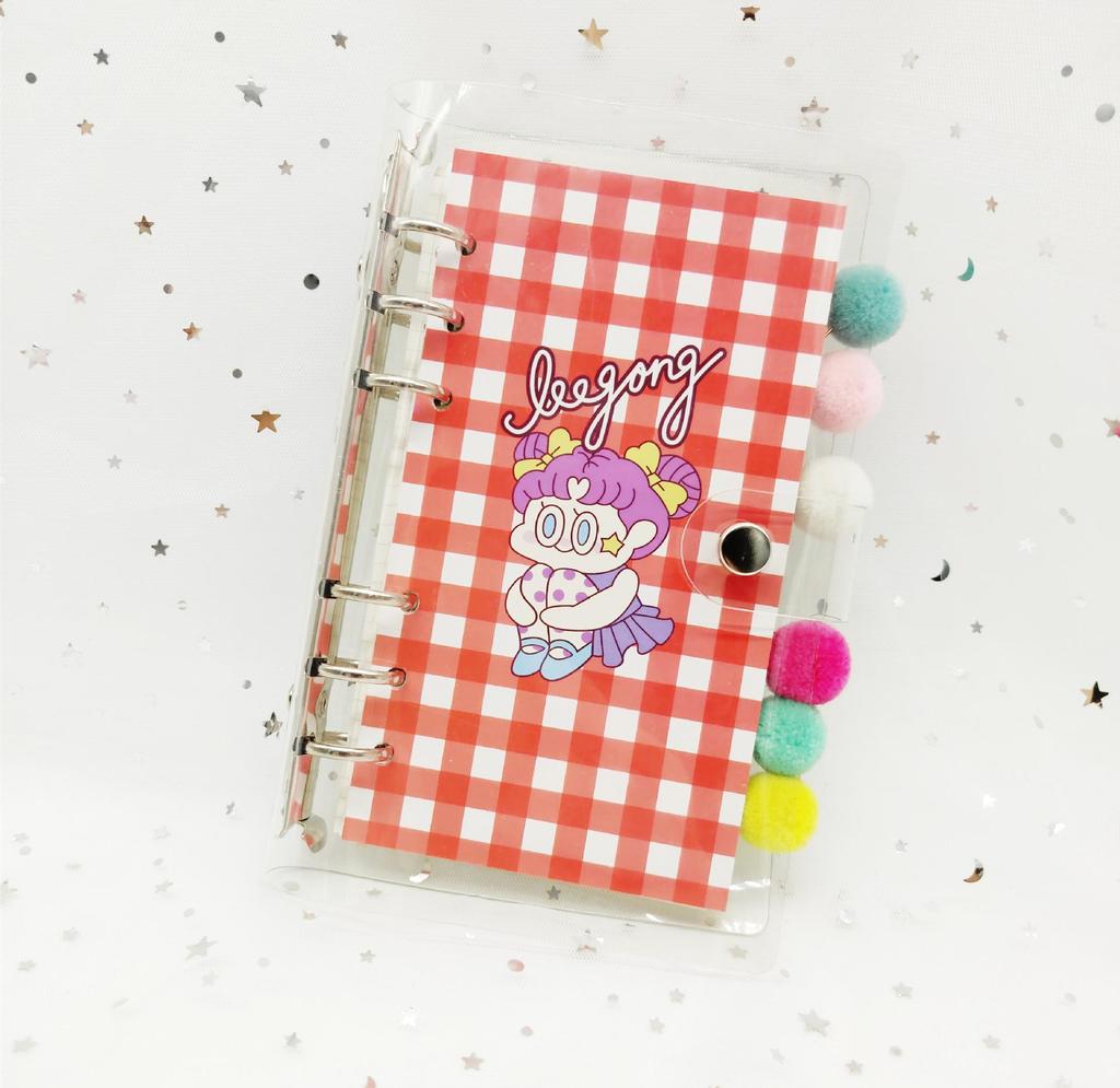 Wangdins Korean Heart-Inspired Transparent Planner Set