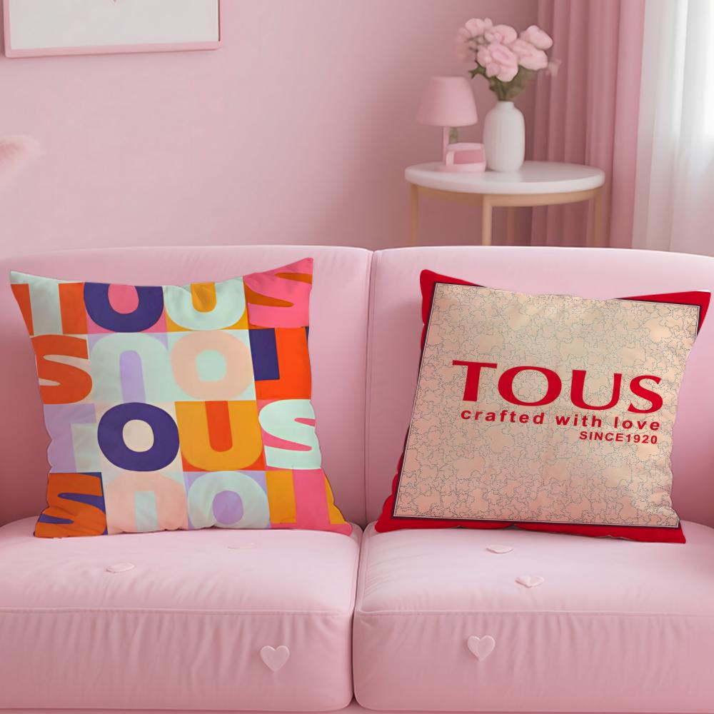 CRAFTED WITLOVE T-tousS Cushion Cover Comfortable Reversible Pillow Cover Ideal for Car Sofa Bedroom & Beyond