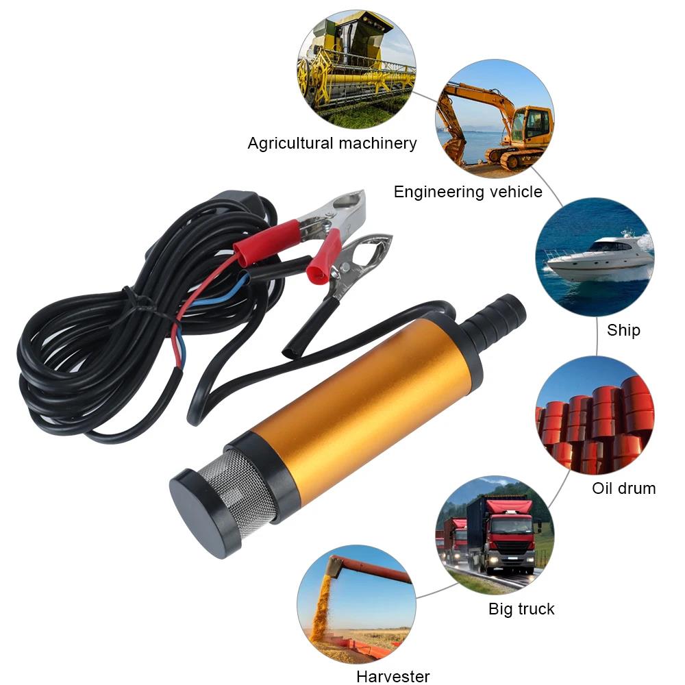12V Elektrische Transferpumpe 12L Min Dieselöl Wasser Kraftstoffwechsel LKW Marine Auto Nutzfahrzeugpumpe