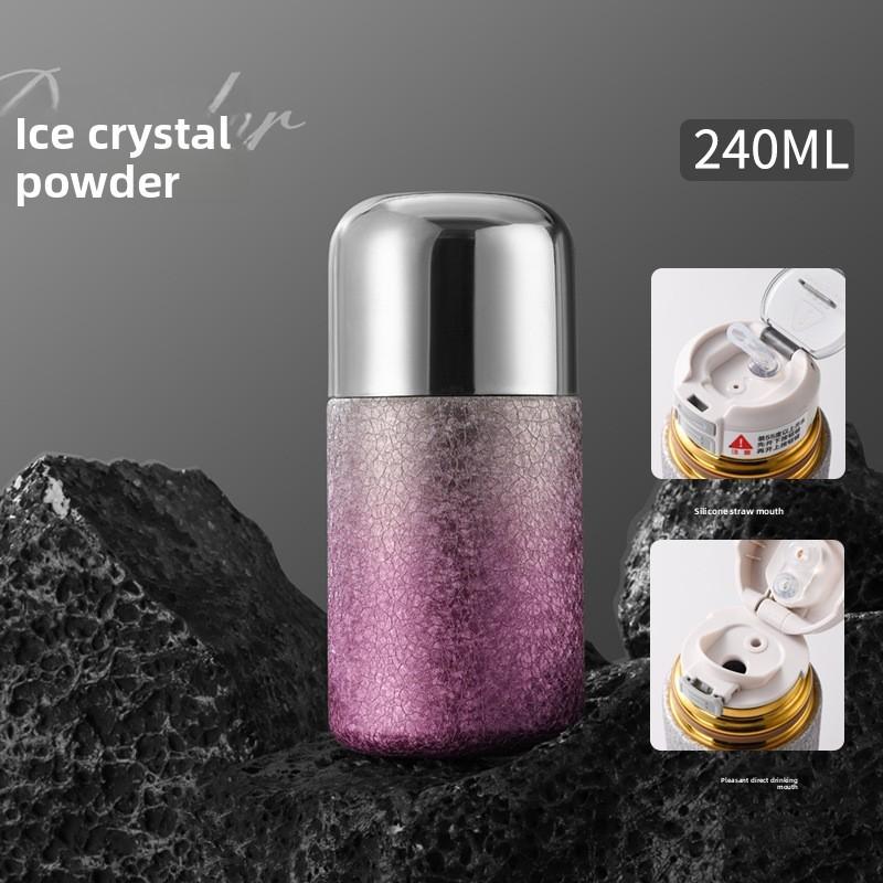 New Titanium Capsule Insulated Water Bottle 316 Stainless Steel Double Wall Tea Cup For Gifts And Outdoor