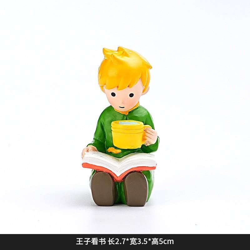 Little Prince Rocking Chair Handmade home decoration ornament Desktop Granule Car DIY Trendy Play Resin Pendulum Arts and Crafts