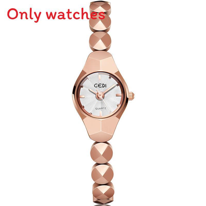 

Alloy Quartz Watch For Women With Elegant Design Rose White