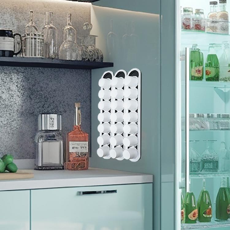 Acrylic Stand Pods Holder Coffee Power Cup Display Rack Acrylic Texture 7 Capacity Suitable for Displaying Coffees Pods