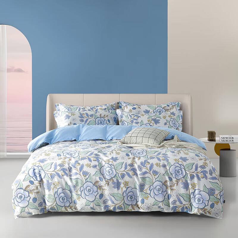 Softnie Tussah Silk Blend 4-Piece Bedding Set