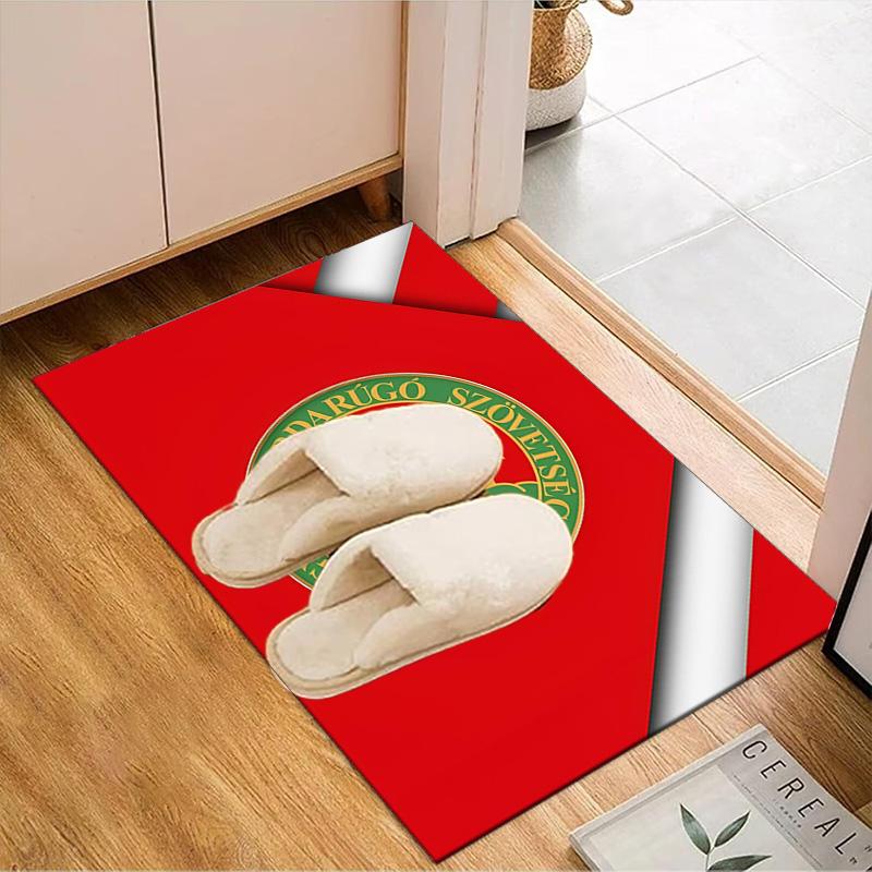 Hungarian Football Emblem Rug Office Floor Mat - Machine Washable for Bedroom, Bedroom, Livingroom, Room Decor Fan Gifts Christmas