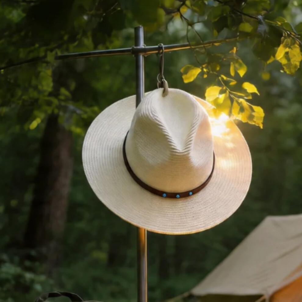 (One Size, Creamy White) Men Straw Panama Hat, Wide Brim Sun Hat Lightweight Summer Top Hat for Outdoor Beach