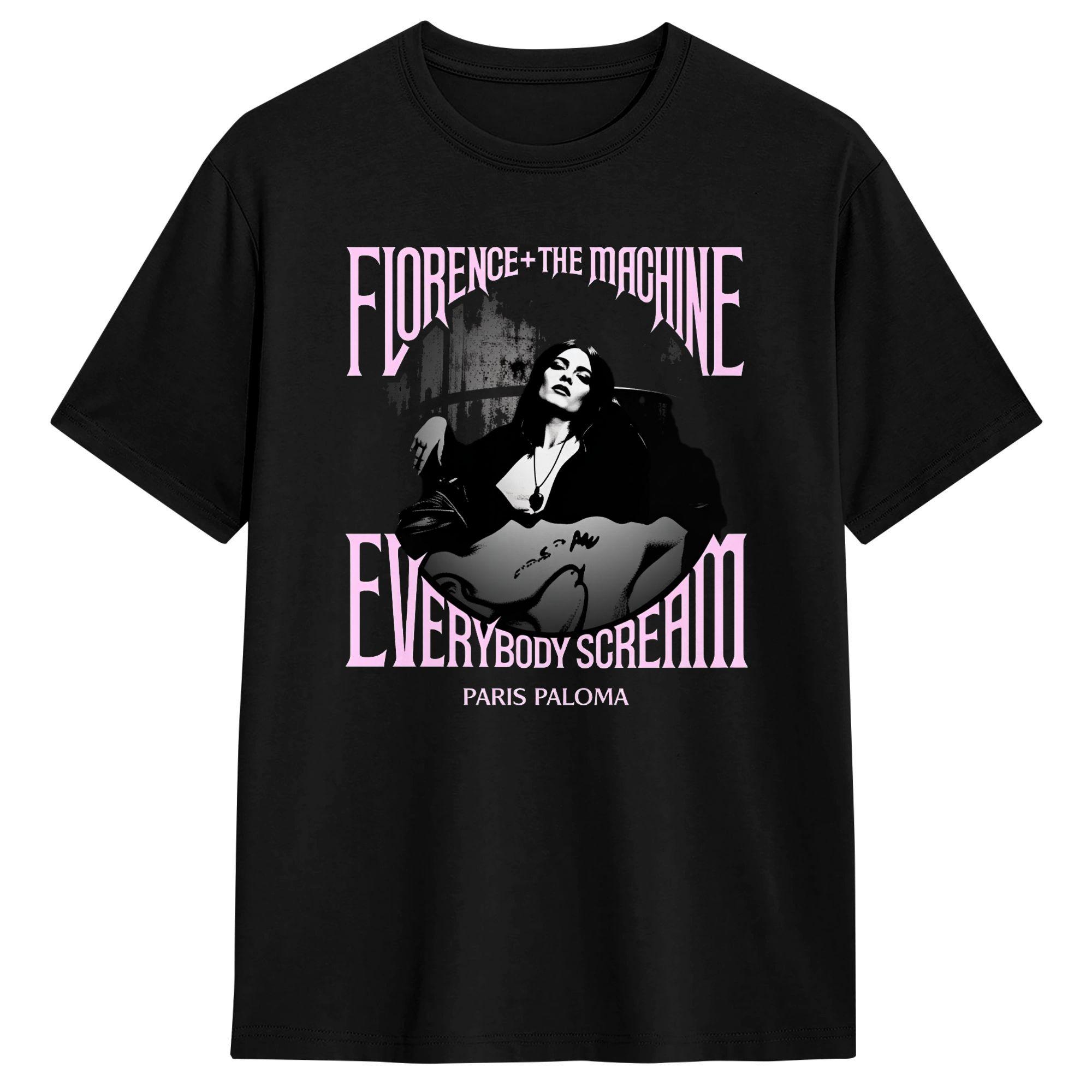 

Men s Florence + The Machine Everybody Scream Tour T Shirts Cotton Clothes Novelty Short Sleeve Round Neck Tees Gift T-Shirts S разноцветный