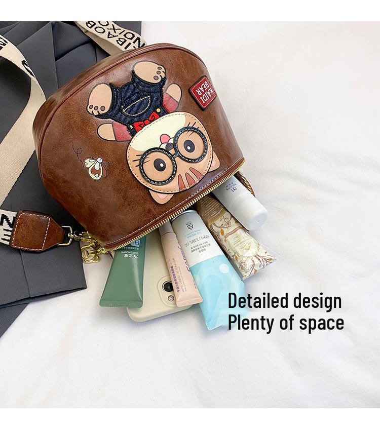 New Hello Kitty Bear Crossbody Bag - Women's Cute & Versatile Casual Shoulder Bag