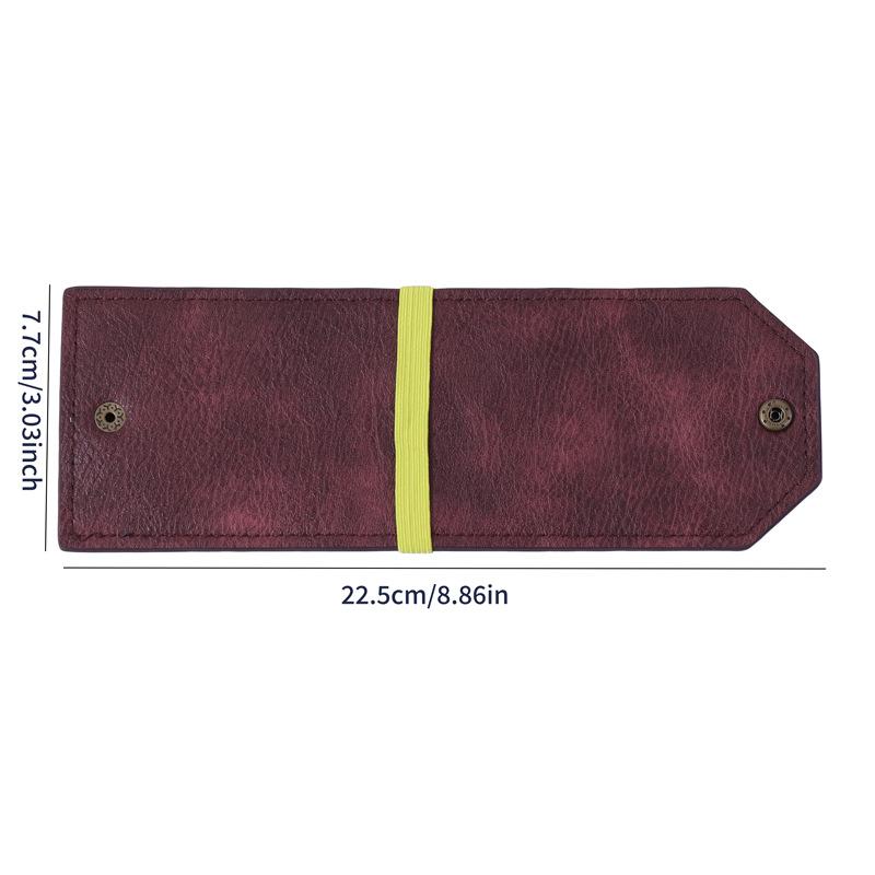 1Pcs Pu Leather Wallet Money Wrapper Quick-Access Cash Holder Organizer Clip Bill Holder Storage Pouch Pocket Wallet A2