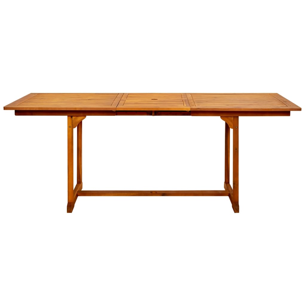 Vidaxl Ogrodowy Stół Jadalniany, (150-200)X100X75 Cm, Drewno Akacjowe
