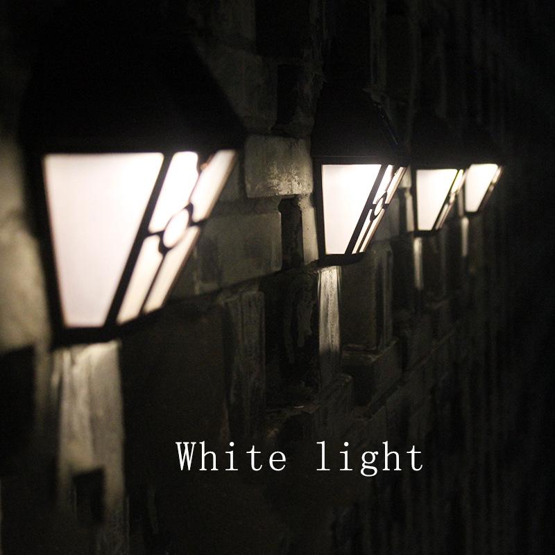 New Solar Powered Hexagonal Outdoor LED Wall Lamp Fence Light