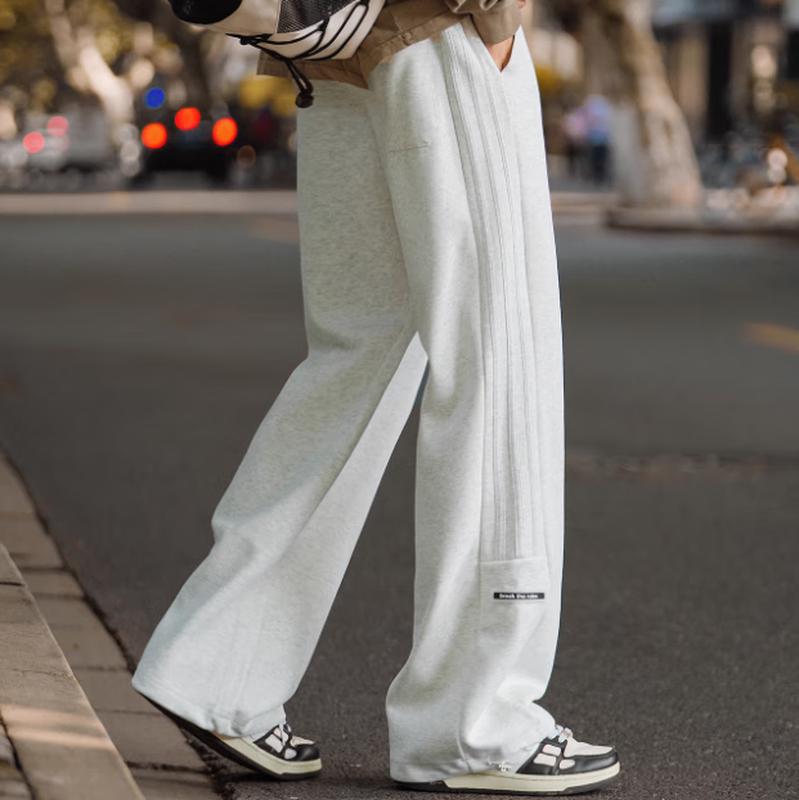 

Мужские тяжелые спортивные штаны свободного кроя с прямыми штанинами L