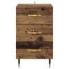 Nightstand with Drawers Reclaimed Wood Look 40 x 40 x 66 cm Engineered Wood