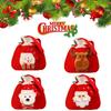 Soft Plush Christmas Kids Gift Doll Bag Drawstring Handle 3d Apple Candy Handbag