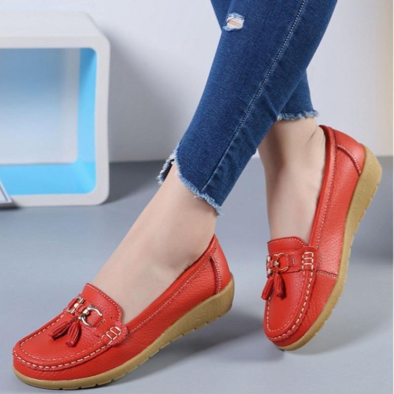 Fashion Shoes for Women in The Summer of 2025 Nurse Shoes,women's Casual Flat Heeled Soft Soled Single Shoes,loafers Zapatos De Mujer