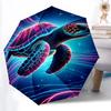 1PC Neon Turtle Automatic Open/close, All-Season Portable Folding Umbrella for Women & Men Yy250919161