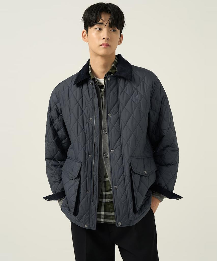 Beanpole Men Diamond Padded Safari Ash