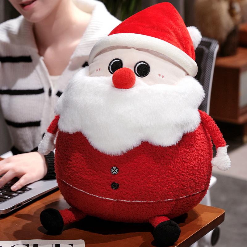 Cute Santa Claus & Elk Snowman Christmas Tree Plush Toys Stuffed Animal Doll Pillow Xmas Gifts for Children Kids Home Decoration