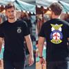 Air Force Fire Protection Veteran - Men's Back And Front T-Shirt Tee