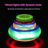 UFO gyro colorful cartoon gyro music rotating outdoor lights children's flash toys