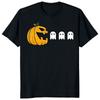 Funny Halloween Pumpkin Ghost Eating T-shirt