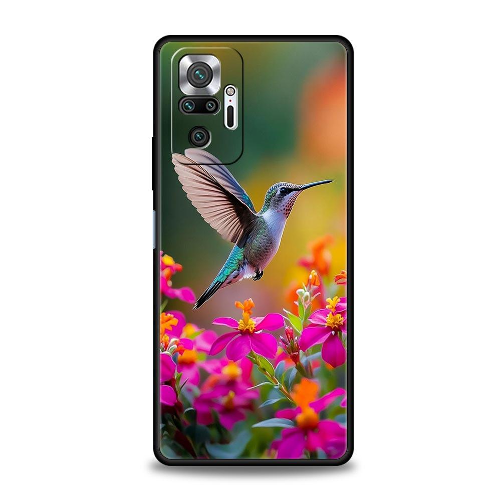 

Hummingbird Phone Case For Xiaomi Redmi Note 14 13 5G 10 11 12 Pro Plus 4G 14C 13C 12C 10C Black Cover Note 13Pro 5G