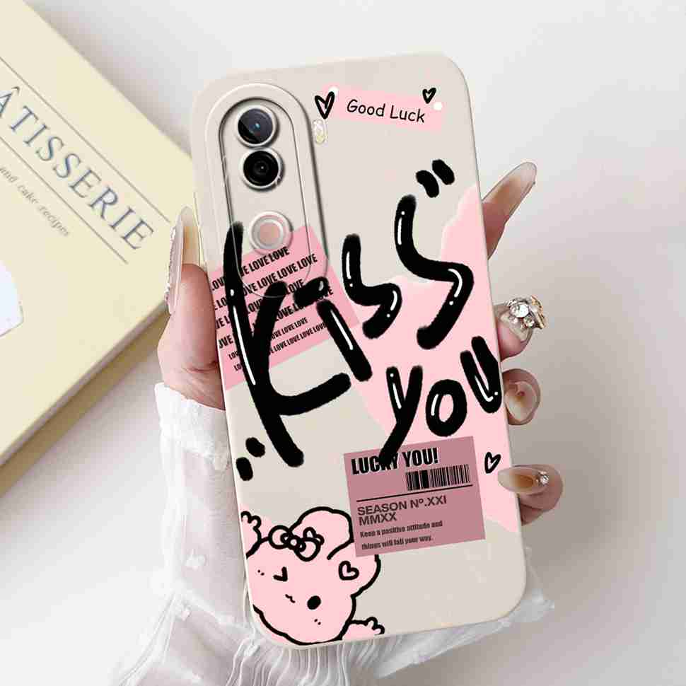 Flower Cover For Vivo V40e Case Soft Silicone Phone Back Cover Casing For Vivo V 40e V40e 4G V2403 Coque TPU Fundas