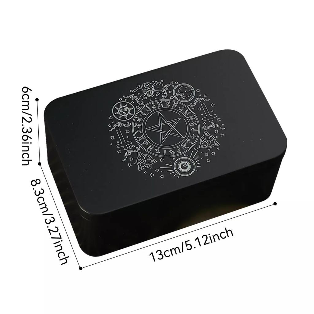 Iron Tarot Card Case For Tarot Card Deck Storage, Tarot Cards Box Wear-resistant