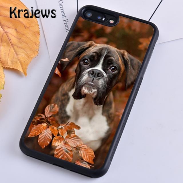 Krajews Cute Boxer Dog Puppy TPU For iPhone 17 Air 16 Phone Case Cover 15 14 plus 12 pro max coque Shell Fundas