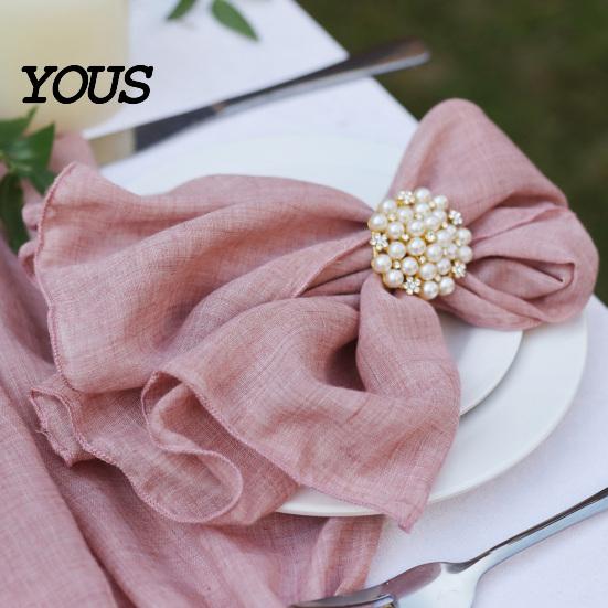 Washable Cloth Napkins Rustic Napkin, Solid Color Cotton 18 x Inch Stitched Dinner Napkin for Home Wedding Bridal Shower Baby Table Decor