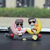 New Cute Couples Car Ornaments Tree Branch Figure Figurines Decorations Automotive Interior Dashboard Decor Accessories