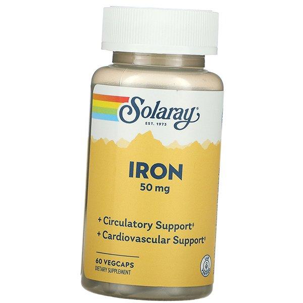

Хелат Заліза, Iron 50, Solaray 60вегкапс (36411023) 60vcaps