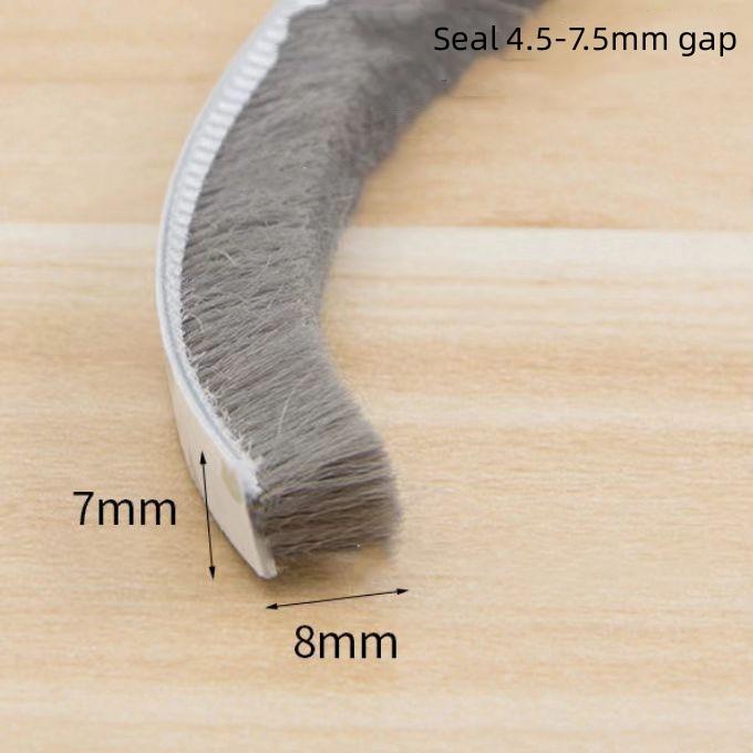 5M Weather Stripping Door Window Seal Strip Self-adhesive Sound Proof Wind Protection Sliding Door Window Seal Woolen Strips