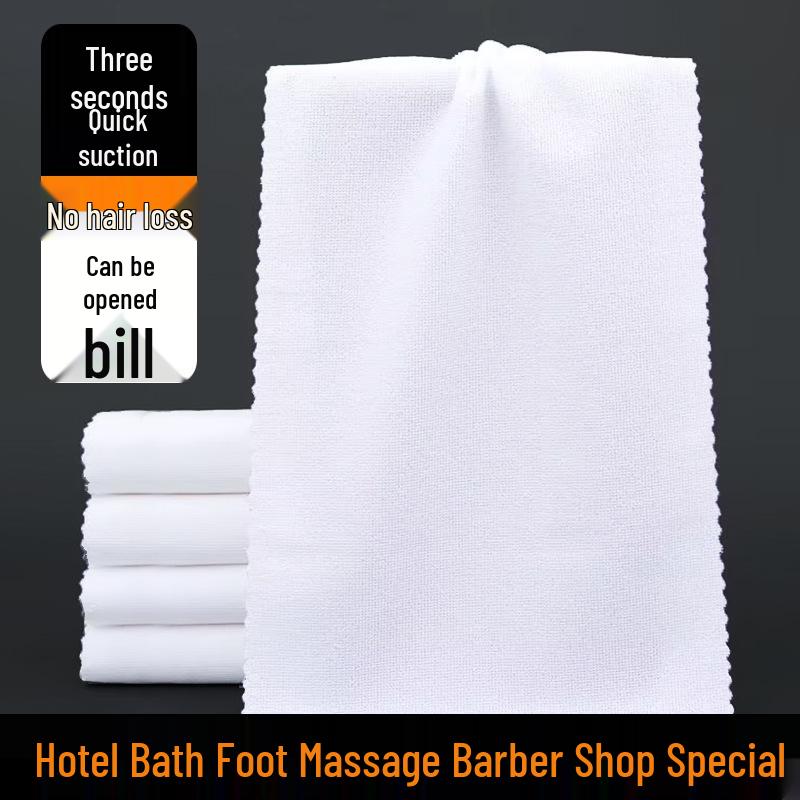 

Absorbent Lint-Free Disposable White Bath Towel for Hotels & Salons 30x70cm 160g/㎡