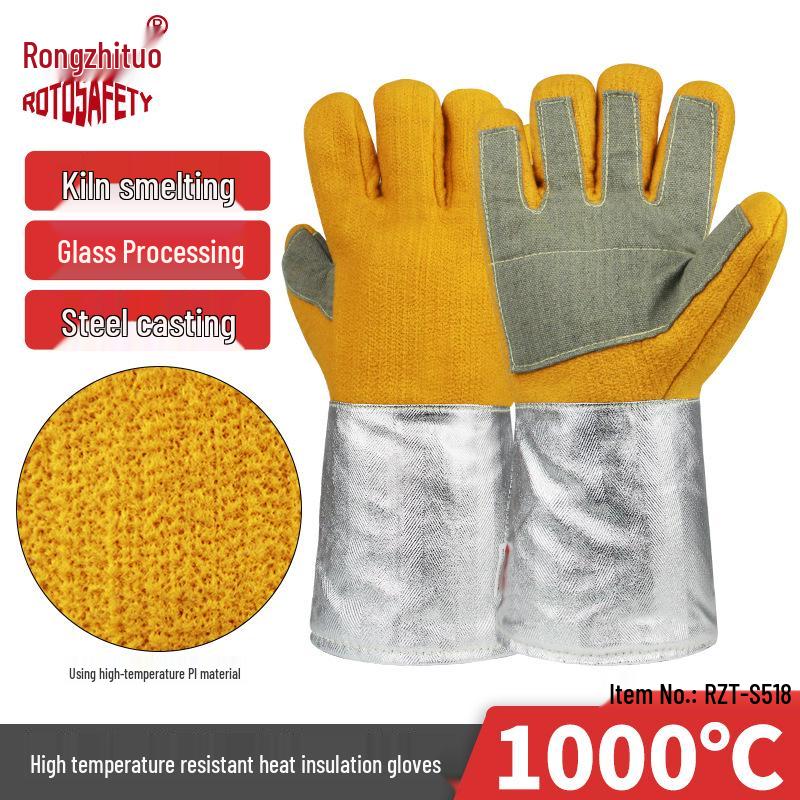1000-Degree Heat-Resistant Aluminum Foil Apron for