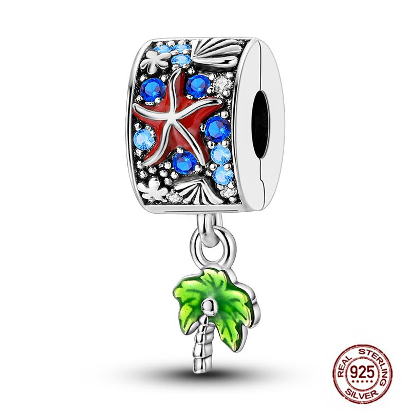 Ocean World Series Original Charms Copper Sea Turtle Octopus Dolphin Seahorse Beads Fits Bracelet Diy Jewelry Gift