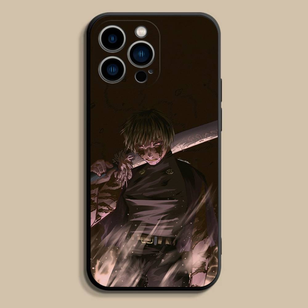 M-Maki Zenin Jujutsu Kaisen Phone Case For iPhone 17,16,15,14,13,12,Pro,Max,Plus,E,SE4,Air,Mini Black Soft Cover