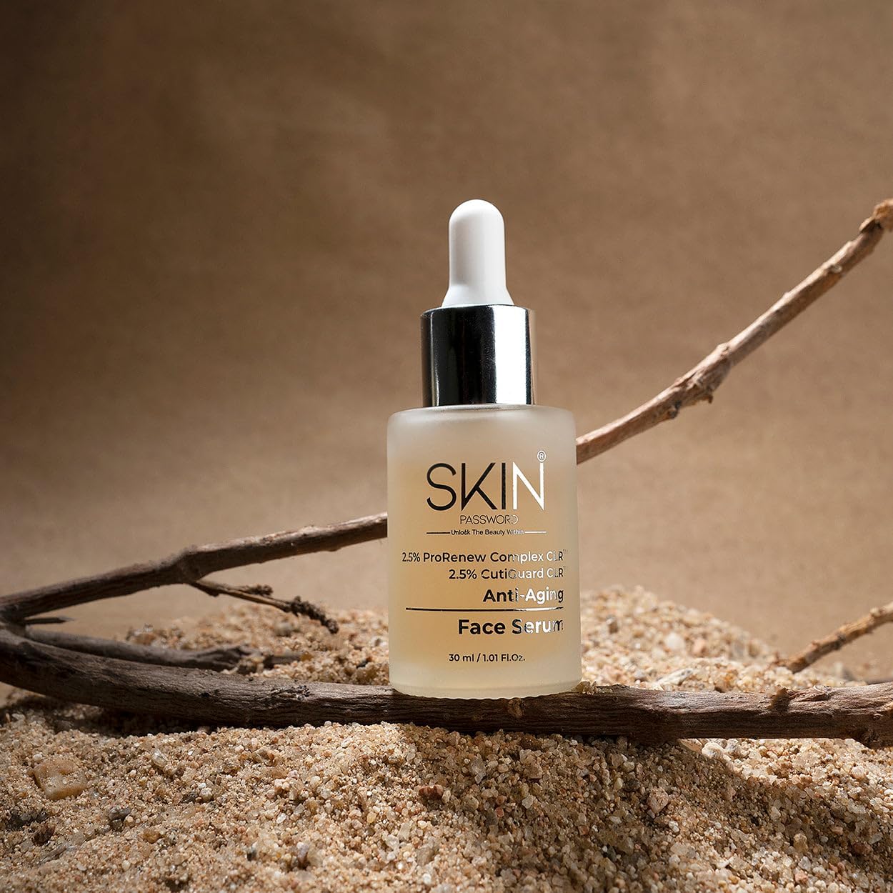Skin Password Anti-Aging Serum | 2.5% ProRenew Complex CLR™, 2.5% CutiGuard CLR™ | Boost Collagen, Antimicrobial Peptides & Elastin | Postbiotic Fo