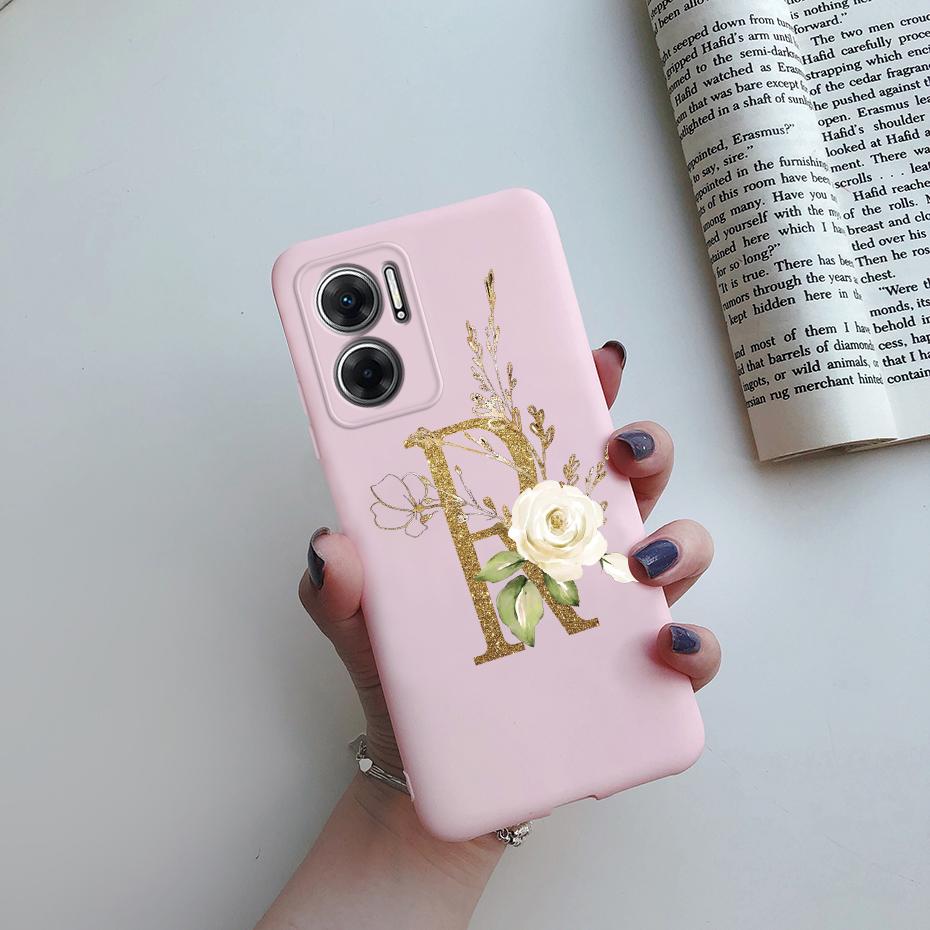For Xiaomi Redmi 10 5G Case Cute Letters Cover Soft Silicon Protective Phone Case For Xiaomi Redmi 10 Redmi10 5G 2022 Back Cover