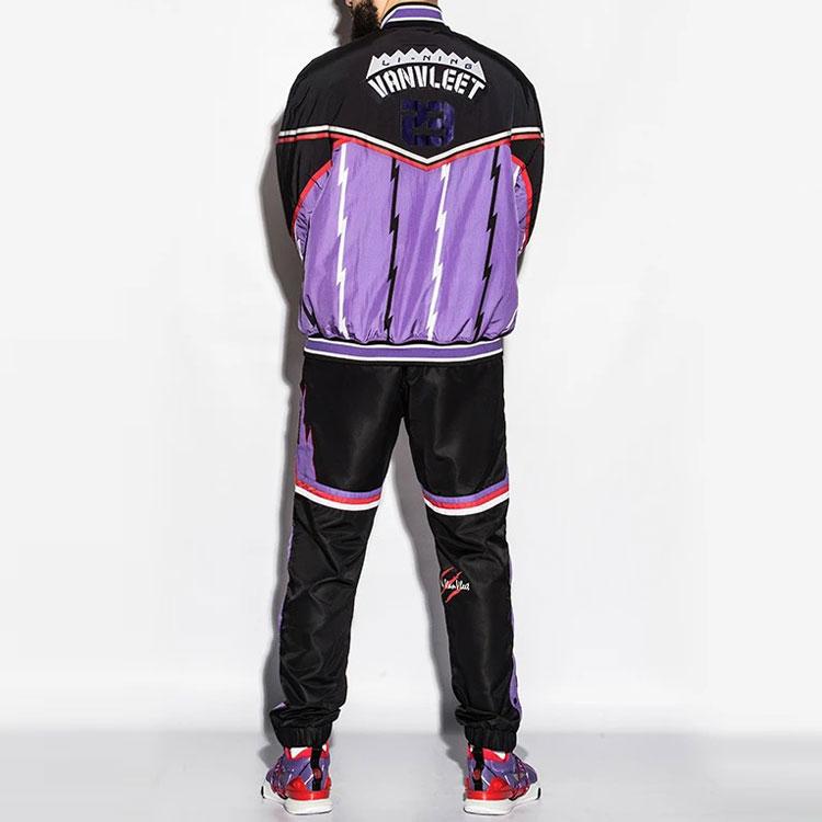 Li Ning Sports Basketball Series Raptors Color Block Loose Warm Jacket Men Jacket Black AJDR545-1