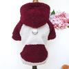 Outdoor Dog Warm Fleece Brushed Sweatshirts Jackets Vest for Small Medium Dogs
