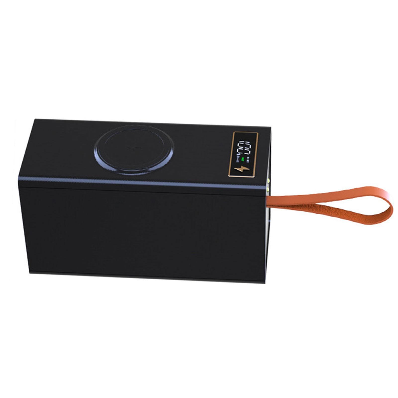 

Портативний футляр для акумулятора Power Bank 18650 із цифровим дисплеєм для зарядного пристрою 40x18650 Зовнішній футляр для заряджання мобільного телефону C чорний