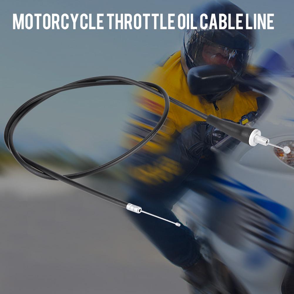 110cm Motorcycle Throttle Oil Cable Stainless Steel Straight Head Throttle Line For Pit Dirt Motor Trail Bike Motocross