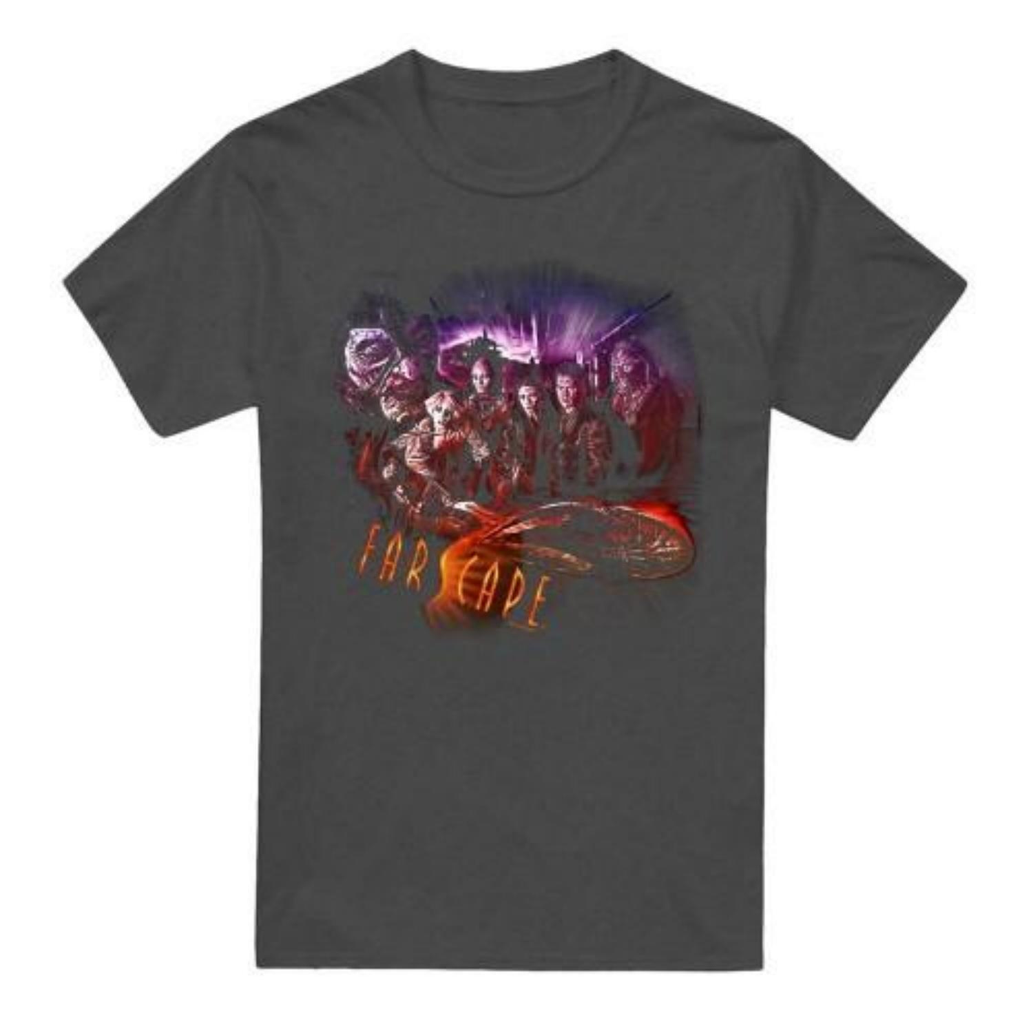 Farscape Unisex Adult Graphic Collage Heather T-Shirt S чёрный